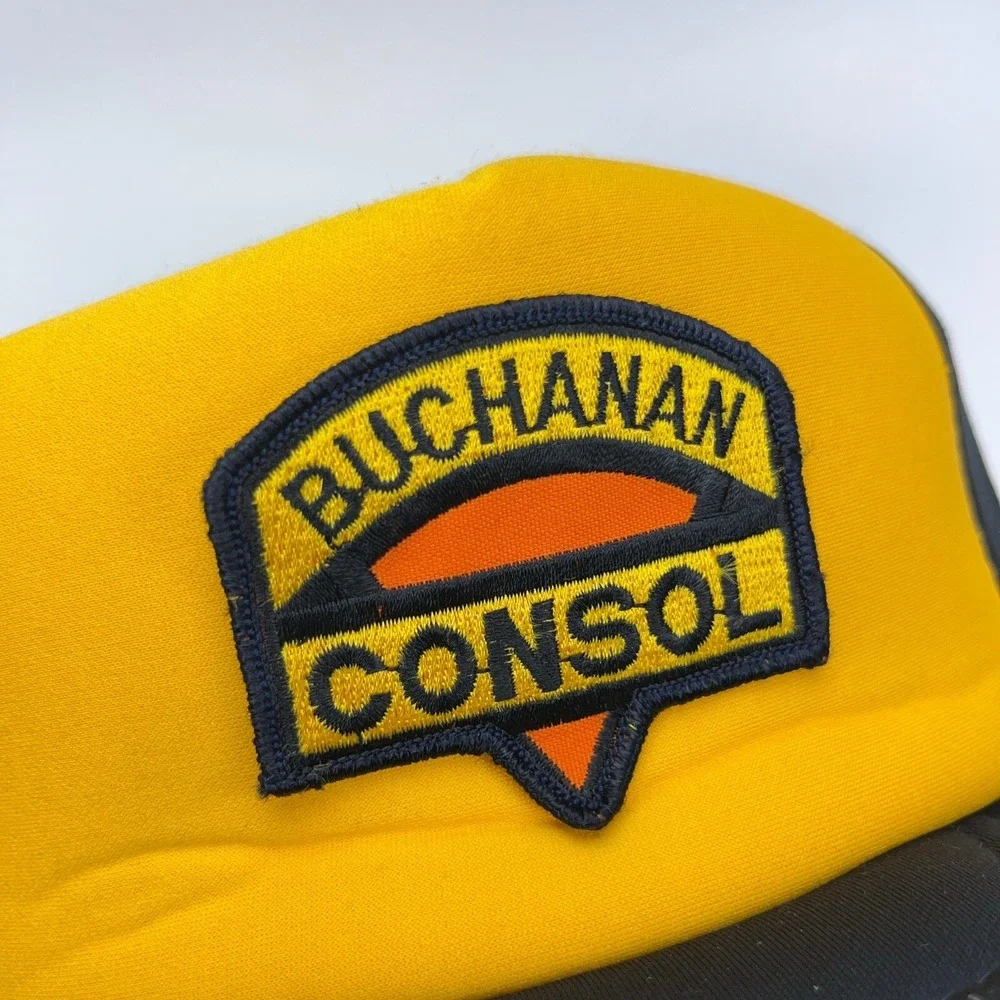 Vintage Consol Trucker Hat Cap‎ Snapback USA Coal Mining 90s Buchanan Patch OO31